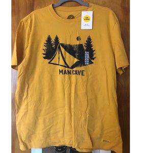 Life Is Good "Man Cave" Short-Sleeve Tee, Men's L